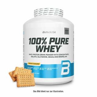 100% pure whey protein jar Biotech USA - Biscuit - 2,27kg
