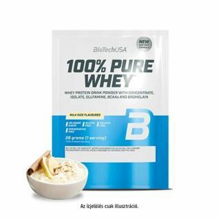 50 packets of 100% pure whey protein Biotech USA - Riz au lait - 28g