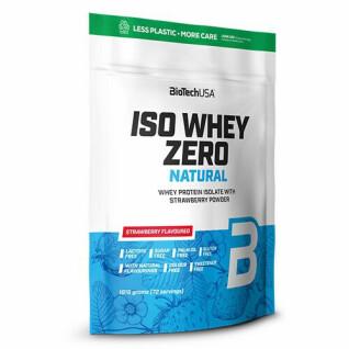 Pack of 4 bags of protein Biotech USA iso whey zero lactose free - Fraise - 1,816kg