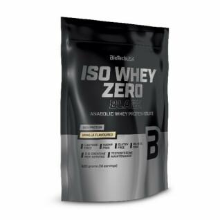 Pack of 10 bags of protein Biotech USA iso whey zero - Vanille - 500g