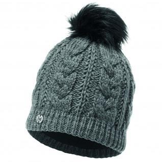 Knitted hat and fleece Buff Darla Pewter