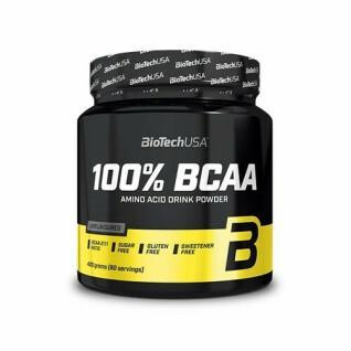 Pack of 10 jars of amino acids Biotech USA 100% bcaa - 400g