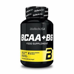 Lot of 12 jars of amino acids Biotech USA bcaa+b6 - 100 comp