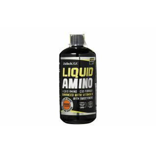 Lot of 12 bottles of liquid amino Biotech USA - Orange - 1l