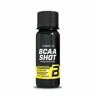 Batch of 20 ampoules of amino acids Biotech USA bcaa shot - Lime