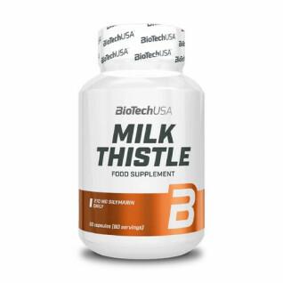 Lot of 12 jars of vitamin Biotech USA milk thistle - 30 gélul