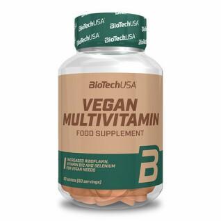 Lot of 12 jars of vegan multivitamin Biotech USA - 60 Comp