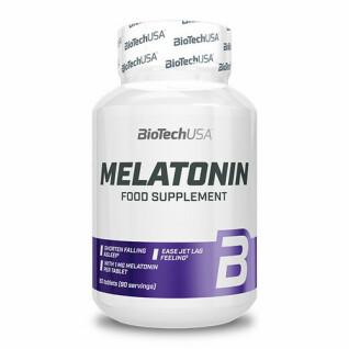 Lot of 12 jars of vitamin melatonin Biotech USA - 90 comp
