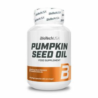 Lot of 12 jars of vitamin pumpkin seed oil Biotech USA - 60 Gélul