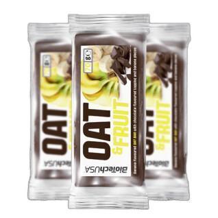 Cartons of oat bar snacks Biotech USA - Chocolat-banane (x20)