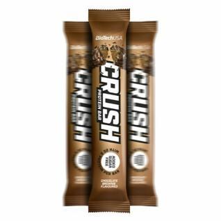 Pack of 12 cartons of snacks Biotech USA crush bar - Chocolat-brownie