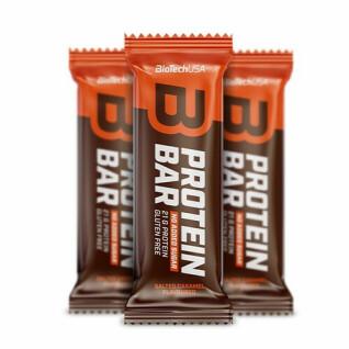 Pack of 16 cartons of protein bar snacks Biotech USA - Caramel salé