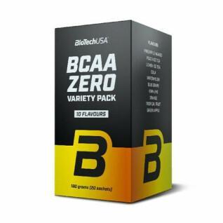 Batch of 15 boxes of amino acids Biotech USA bcaa zero variety pack - Mix de saveurs - 9g