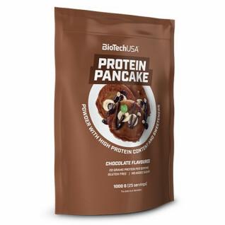 Pack of 10 bags of protein pancake snacks Biotech USA - Chocolate - 1kg