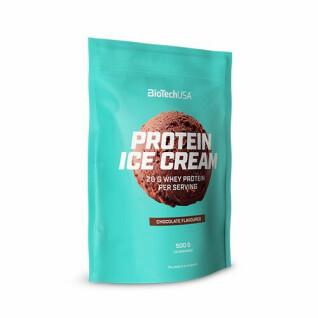 Snack bagsprotein ice cream Biotech USA - Chocolate - 500g (x10)