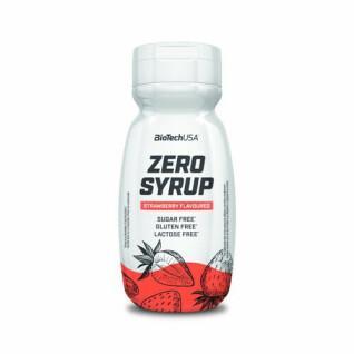 Pack of 6 tubes of snacks Biotech USA zero syrup - Fraise 320ml