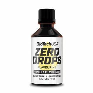 Pack of 10 tubes of snacks Biotech USA zero drops - Vanille - 50ml