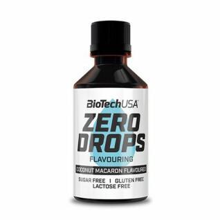Snack tubes Biotech USA zero drops - Macaron à la noix de coc - 50ml (x10)