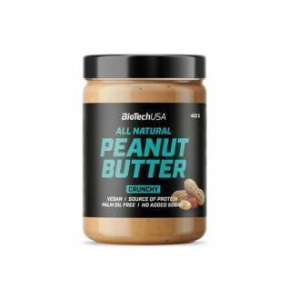 Lot of 15 buckets of peanut butter snacks Biotech USA - Crunchy - 400g