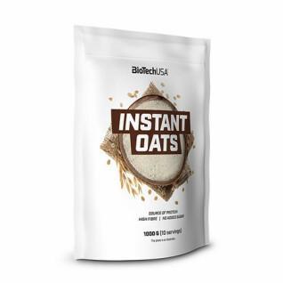 Bags of instant oatmeal snacks Biotech USA - Neutre - 1kg (x10)