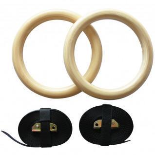Wooden suspension rings Leader Fit (x2)