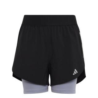 2 in 1 woven shorts for girls adidas Aeroready