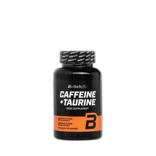 Pack of 12 jars of booster Biotech USA cafféine + taurine - 60 Gélul