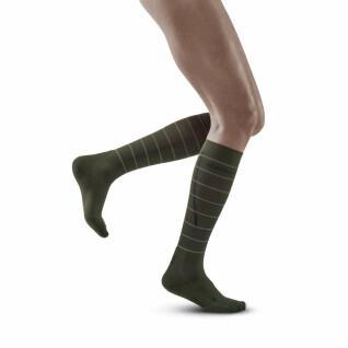 Women's high compression socks CEP Compression Reflective