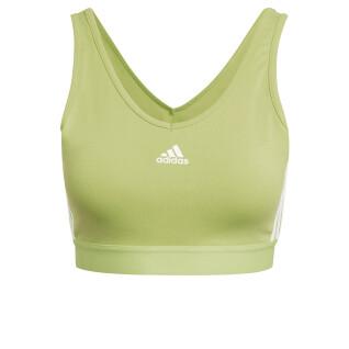 Women's crop top with removable pads adidas Essentials 3-Stripes