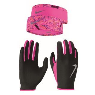 Women's gloves+headband set Nike Run