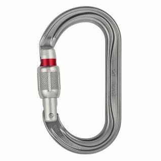Oval carabiner for pulleys and screw locks Petzl OK