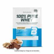 50 packets of 100% pure whey protein Biotech USA - Chocolat-beurre de noise - 28g