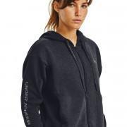 Women's hoodie Under Armour Rival Fleece Embroidered Full Zip