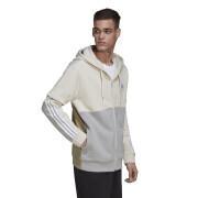 Zip-up fleece sweatshirt adidas Essentials Colorblock