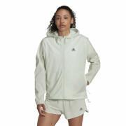 Waterproof zipped jacket for women adidas Run Fast