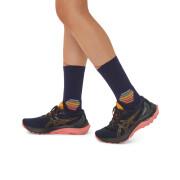 running mid-calf socks Asics Fujitrail