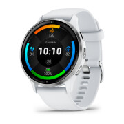 Connected watch in stainless steel with silicone case and strap Garmin Venu® 3