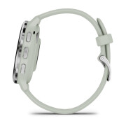 Connected watch in stainless steel with silicone case and strap Garmin Venu® 3S