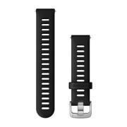 Quick release watch band with silver buckle Garmin 18 mm