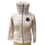 Girl's fleece jacket Peak Mountain coral sherpaGasana