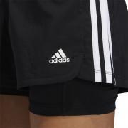 Women's shorts adidas Pacer 3-Bandes Woven Two-in-One