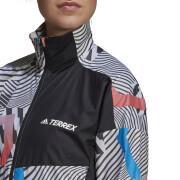 Women's jacket adidas Primeblue Trail Windbreaker Print