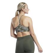 Women's bra Reebok Lux Skinny Strap Camo Print Sports