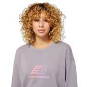 Sweatshirt printed puffy woman new balance essentials