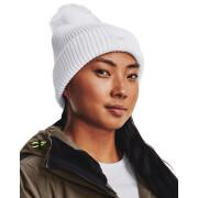 Women's ribbed pompom hat Under Armour ColdGear Infrared Halftime